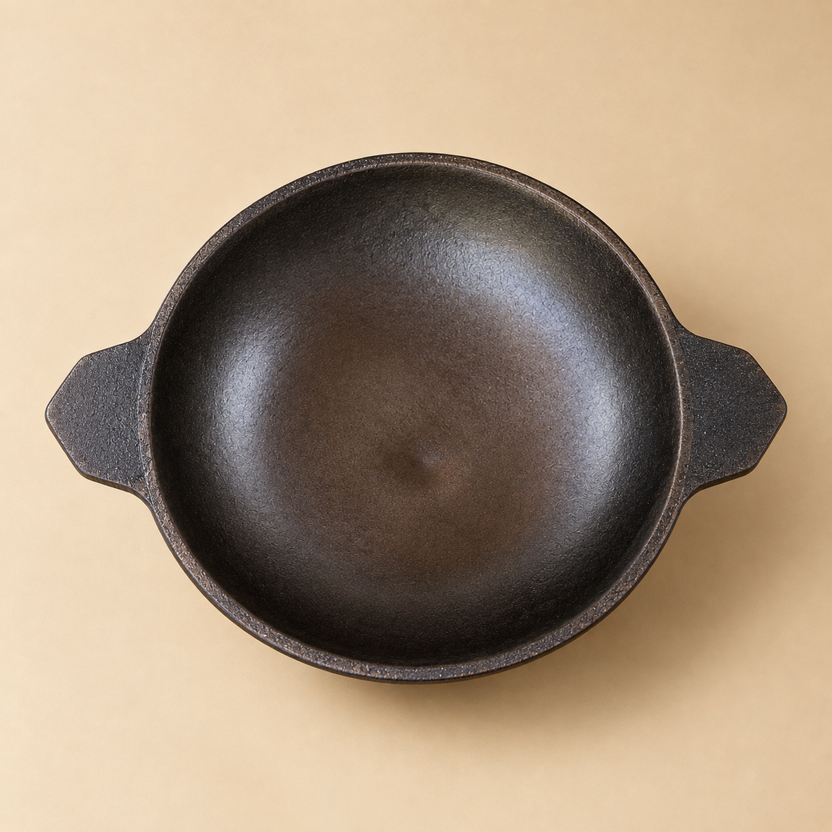 Cast Iron Appachetty with Stainless Steel Lid, 22 cm | Naturally Nonstick | Pre-Seasoned with 100% Vegetable Oil | Toxin-Free | Tasty Appams | Bring Back Nostalgic Taste Induction and Gas Stove Compatible