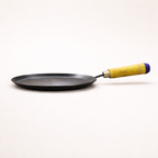 Iron Dosa & Roti Tawa with Wooden Handle| All Stove Compatible (Gas, Induction, Firewood) | 10-Inches