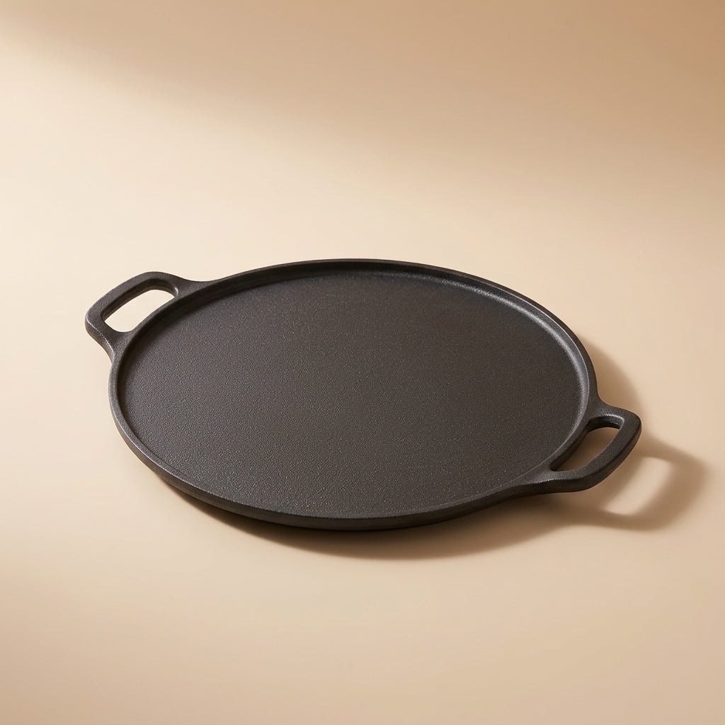 Cast Iron Roti/Dosa Tawa 30.2cm, Pre-seasoned, Naturally Nonstick, 100% Pure, Toxin-free, Gas & Induction